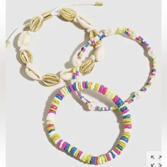 NWT J Crew 3-piece Oceanside Pearl Bracelet Set - Picture 7 of 8
